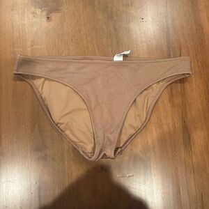 Aerie Textured Brown Bikini Bottom